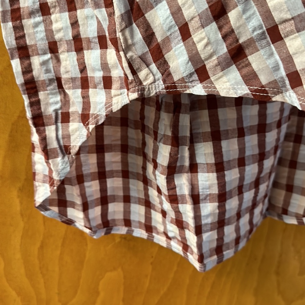 NWT Madewell Seersucker Baybrook Shirt in Plaid, Size S - Picture 10 of 16